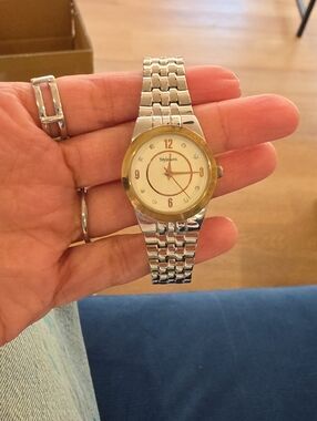 Style & Co. Two-Tone Bracelet Watch in Silver and Gold